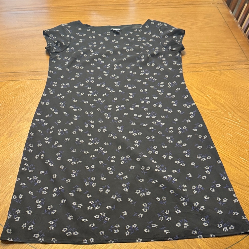 Vintage 90s pixie cap sleeve floral daisy dress size 10 the limited EUC